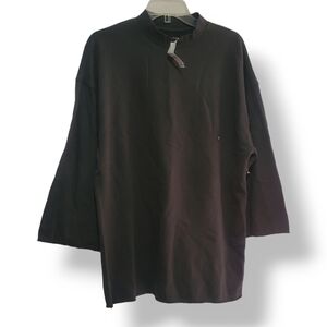 🏈*NWT* PACSUN - Medium Black 3/4 Sleeve Sweatshirt